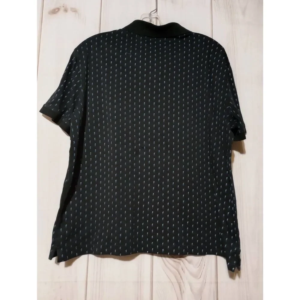 Banana Republic Polo‎ Men's Large Luxe Touch Black Blue